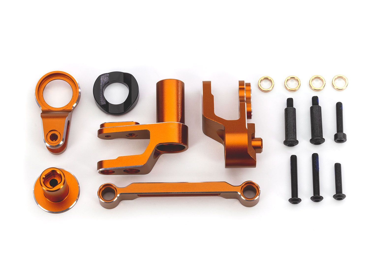 Traxxas Aluminum Steering Bellcrank Set w/Bearings (Orange)