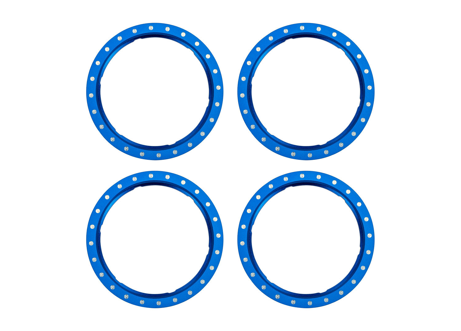 Traxxas Maxx® Slash® Pro Scale Blue Aluminum Beadlock Rings (4)