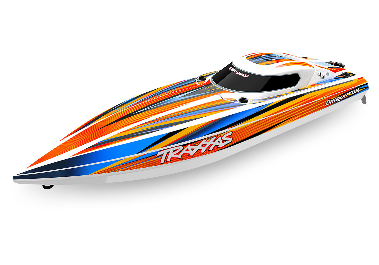 Traxxas Disruptor®: High Performance Race Boat With Tq™ 2.4Ghz Radio System (Orange)