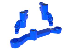 Traxxas Mini Aluminum Steering Bellcrank Set w/Bearings (Blue)