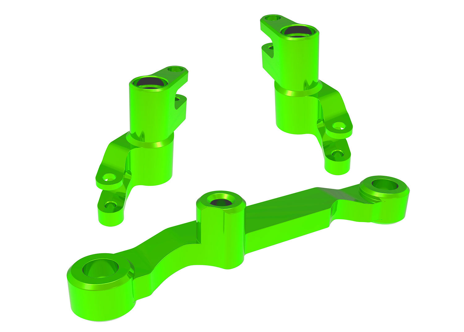 Traxxas Mini Maxx Aluminum Steering Bellcrank Set w/Bearings (Green)
