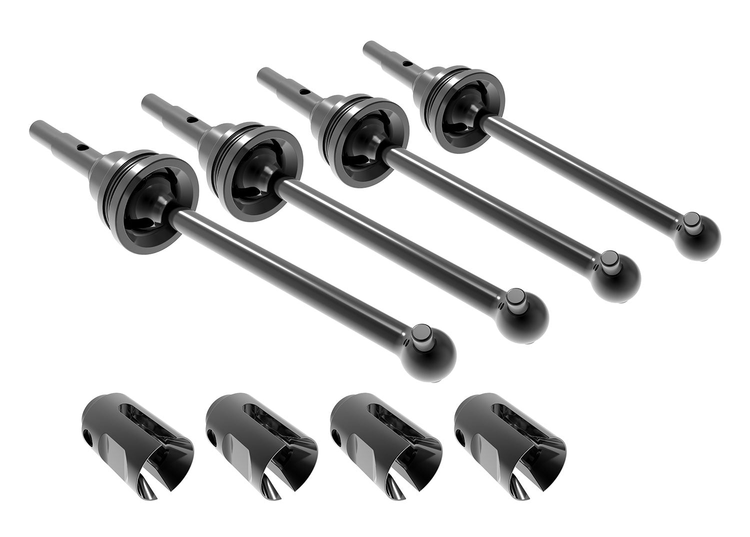 Traxxas Maxx Steel CV Driveshaftst Set (4)