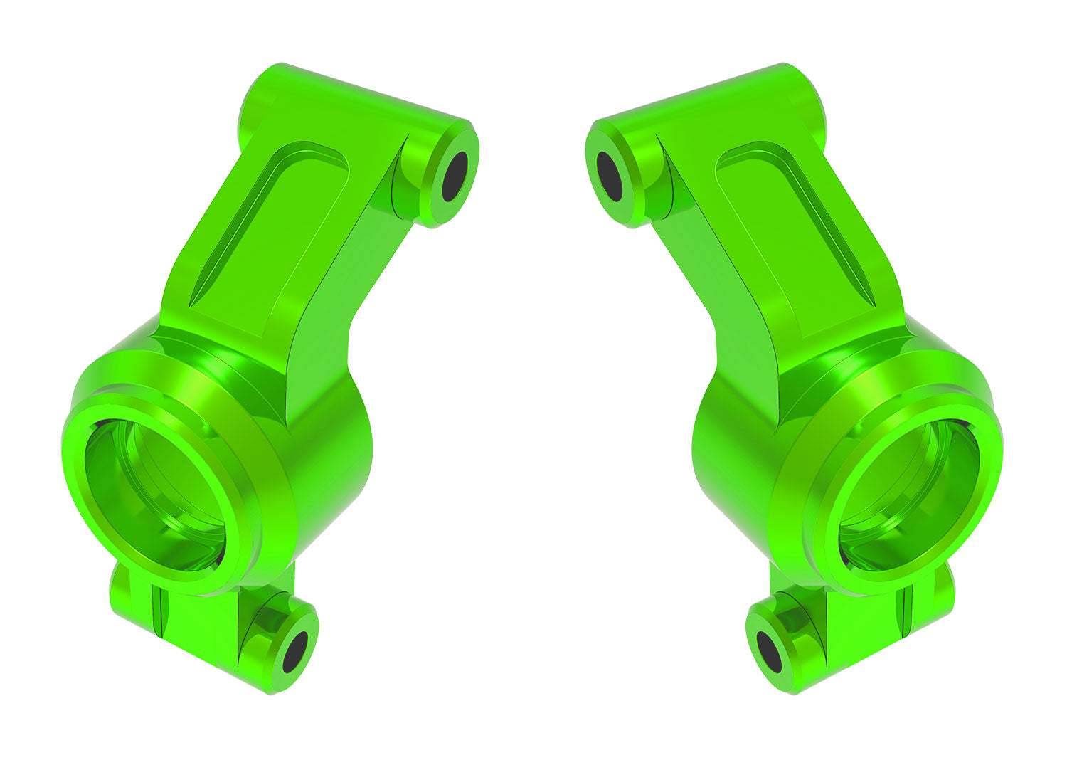 Traxxas Mini Maxx Aluminum Stub Axle Carriers (Green) (2)