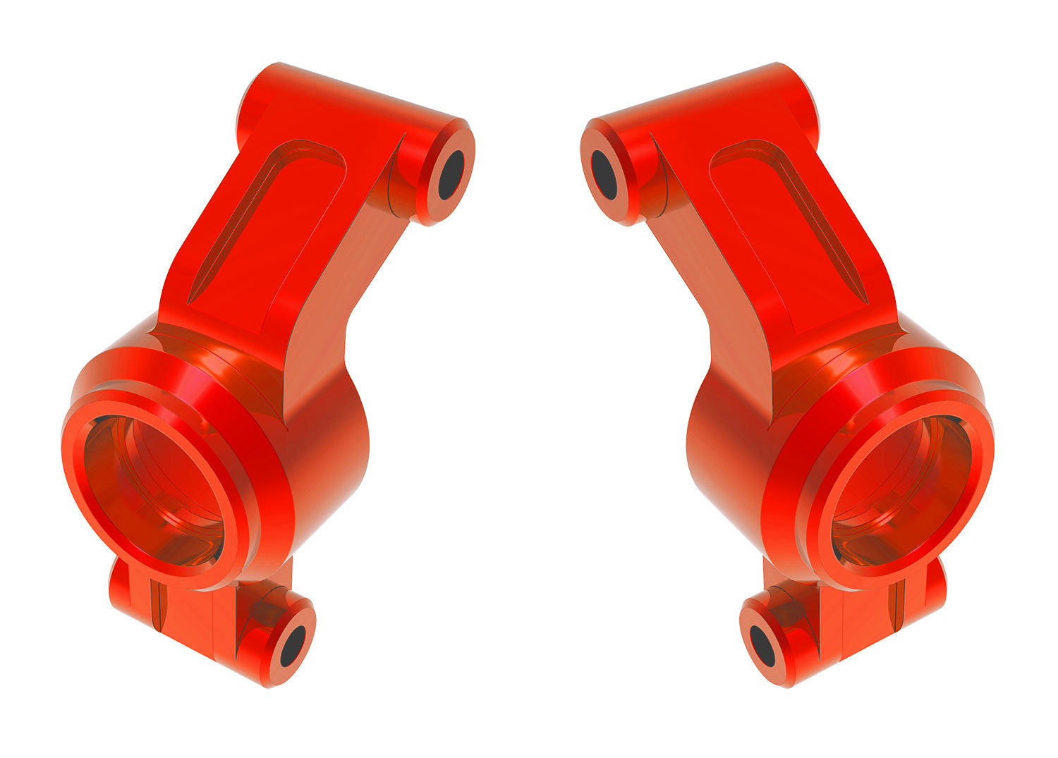 Traxxas Mini Maxx Aluminum Stub Axle Carriers (Red) (2)