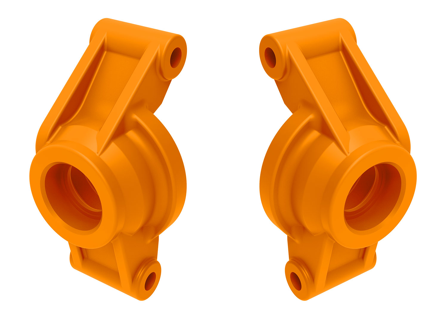 TRAXXAS Mini Maxx Carriers, stub axle (orange) (rear) (left & right)