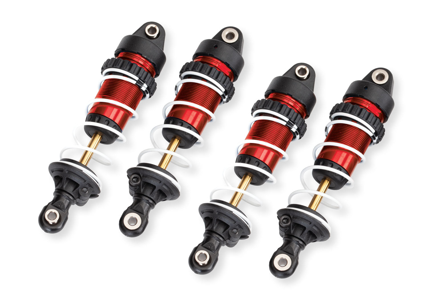 Traxxas Mini Maxx Aluminum GTR Shock Set (Red) (4)