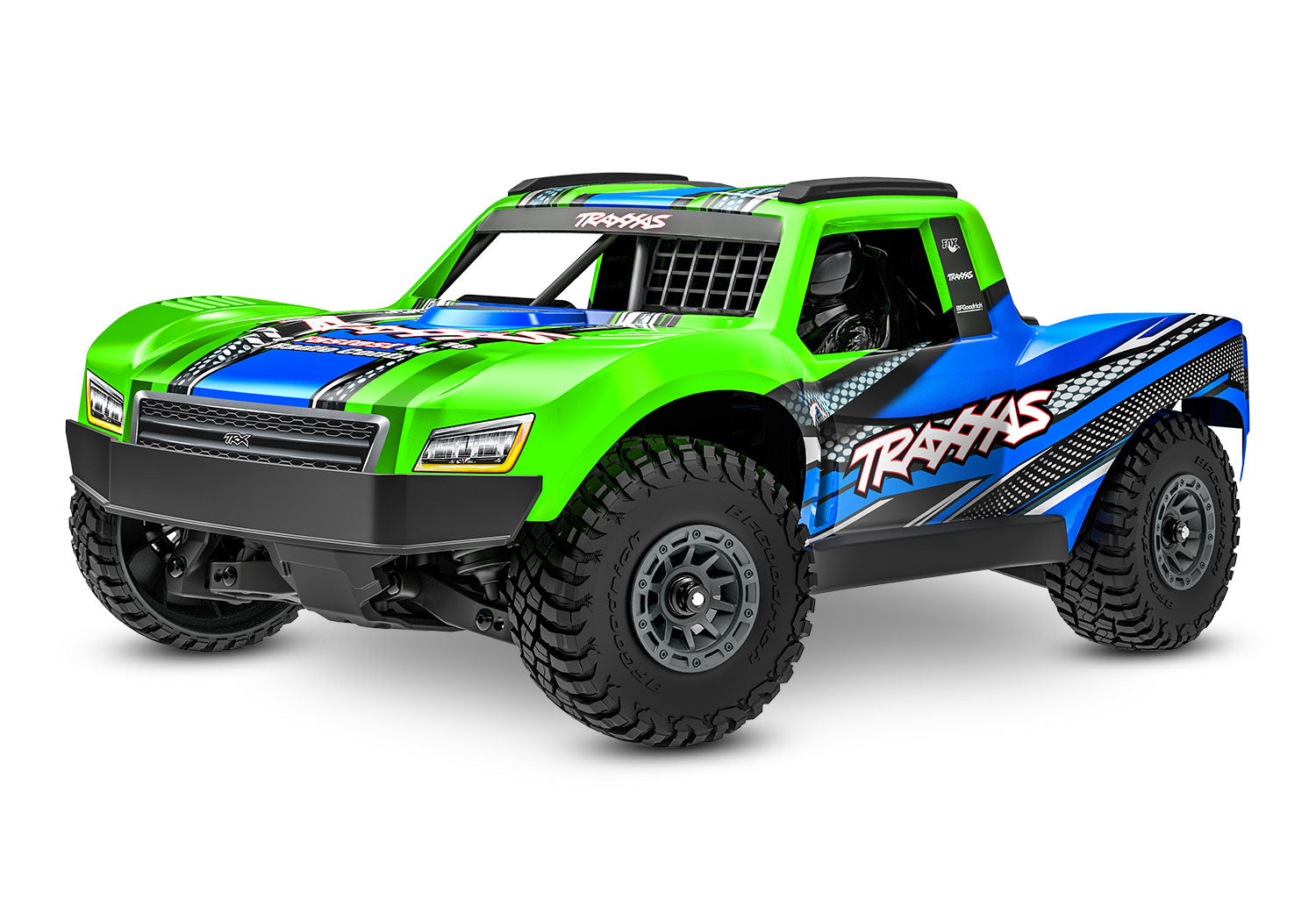 Traxxas Mini Slash® Brushless 1/16 4WD RTR Short Course Truck (Green) w/TQ™ 2.4Ghz Radio, Battery