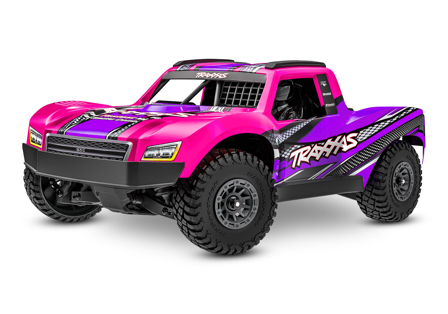 Traxxas Mini Slash® Brushless 1/16 4WD RTR Short Course Truck (Pink) w/TQ™ 2.4Ghz Radio, Battery