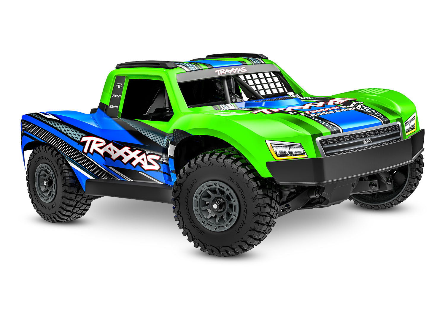 Traxxas Mini Slash® Brushless 1/16 4WD RTR Short Course Truck (Green) w/TQ™ 2.4Ghz Radio, Battery