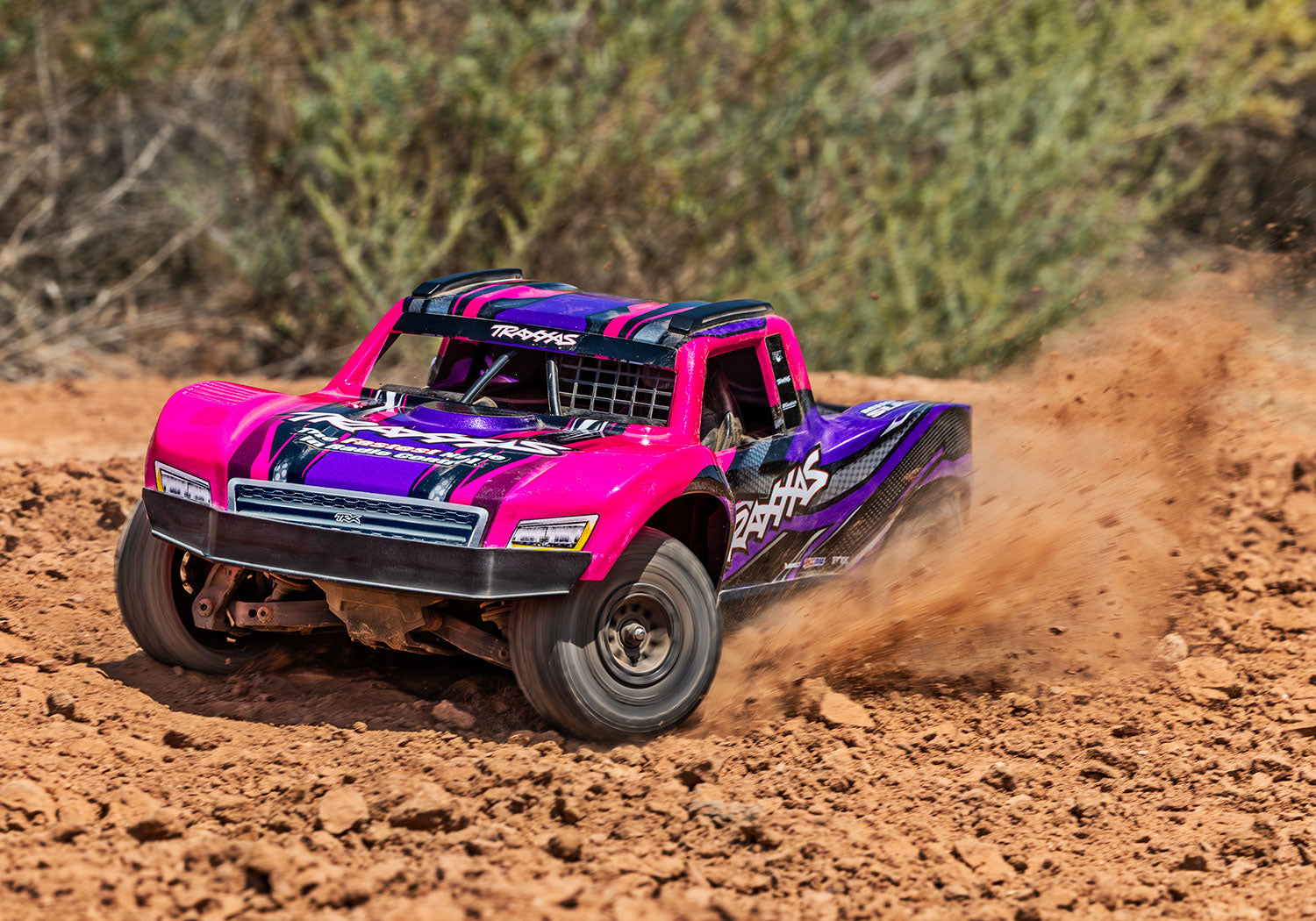 Traxxas Mini Slash® Brushless 1/16 4WD RTR Short Course Truck (Pink) w/TQ™ 2.4Ghz Radio, Battery