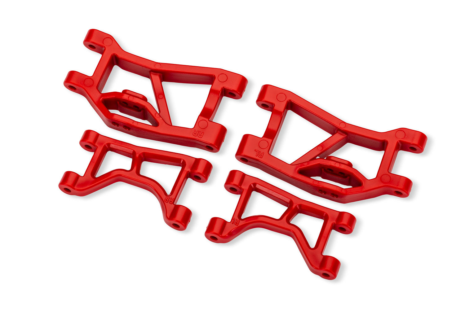 Traxxas Mini Slash 4X4 Red Rear Upper & Lower Suspension Arms (L&R)