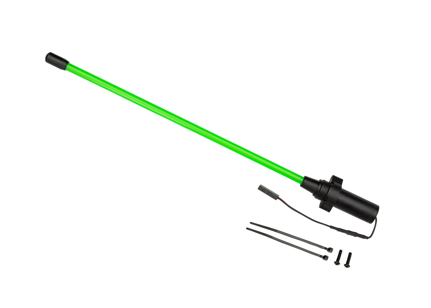 Traxxas Pro Scale Sand Car Green LED Whip Light w/ Flex-Tech Mount