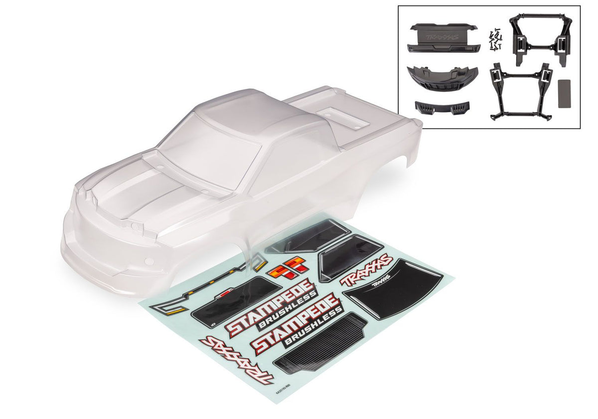 Traxxas Stampede 2WD Brushless Clear Body