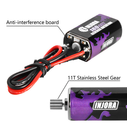 INJORA Complete Transmission With (UD 59%) 180 Brushed Motor For 1/18 TRX4M