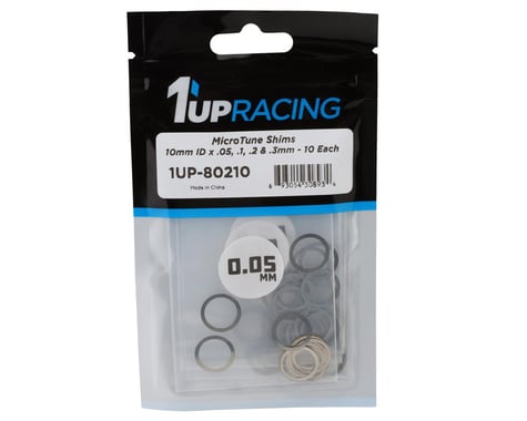 1UP Racing MicroTune Shim Assortment Set (10mm) (0.05/0.1/0.2/0.3)