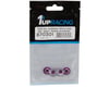 1UP Racing 4mm "Lockdown" Serrated Aluminum Wheel Nuts (Purple) (4)