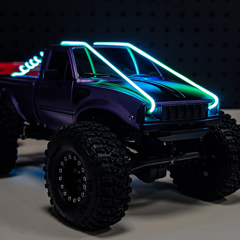 INJORA Flexible Cuttable LED Strip Lights For RC Cars (Blue)