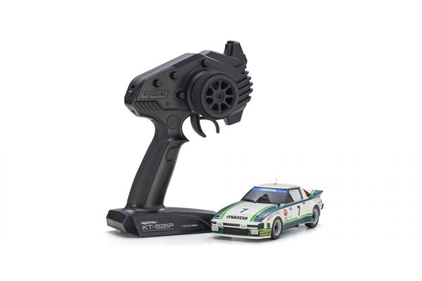 Kyosho MR-04 RWD Mini-Z Readyset w/1979 Mazda Savanna RX-7 (Green/White) w/KT-531P 2.4GHz Radio (Copy)