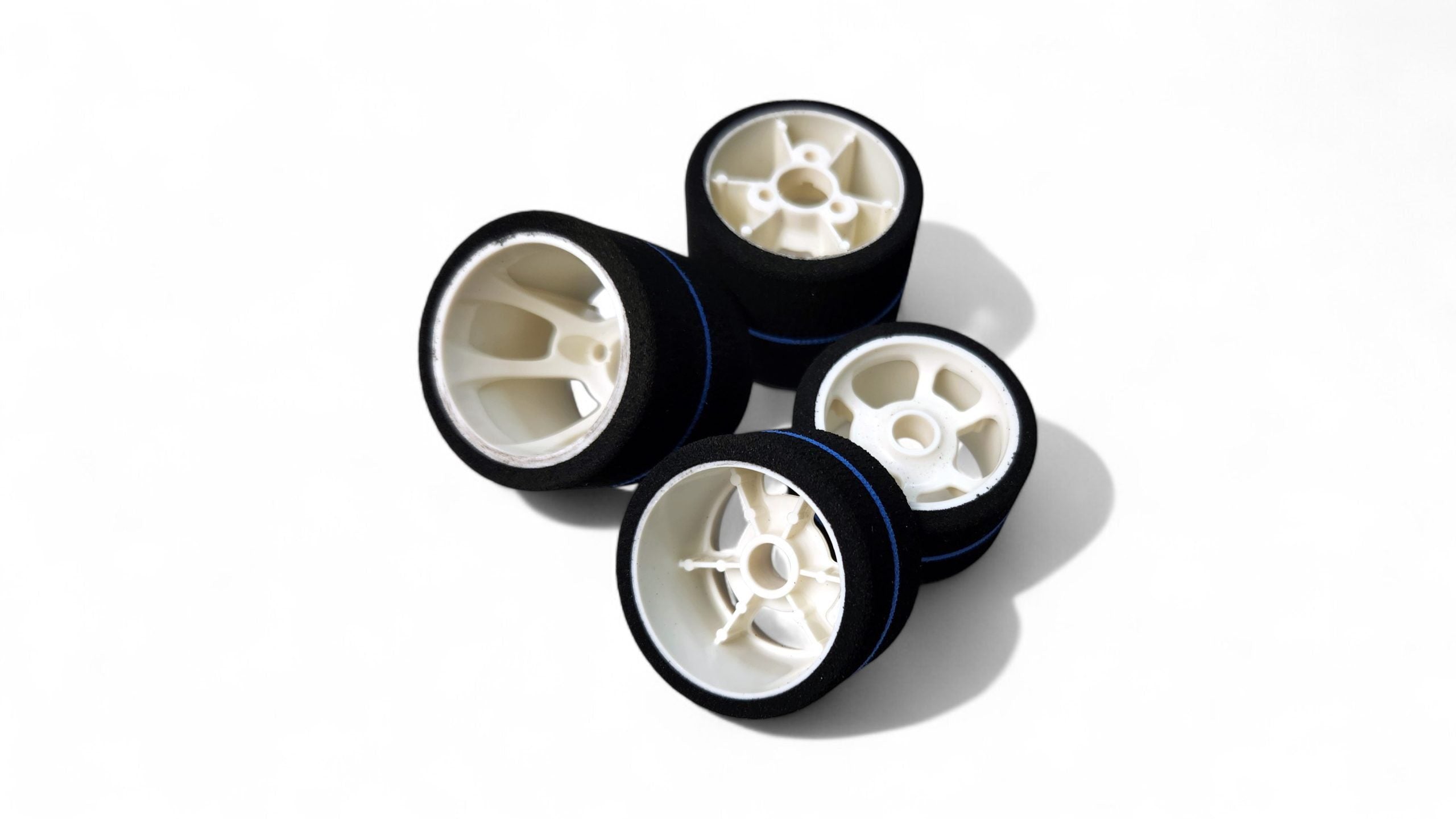 CRC "Blue Stripe" 1/12 Spec Tires Set (Front/Rear) (Blue)