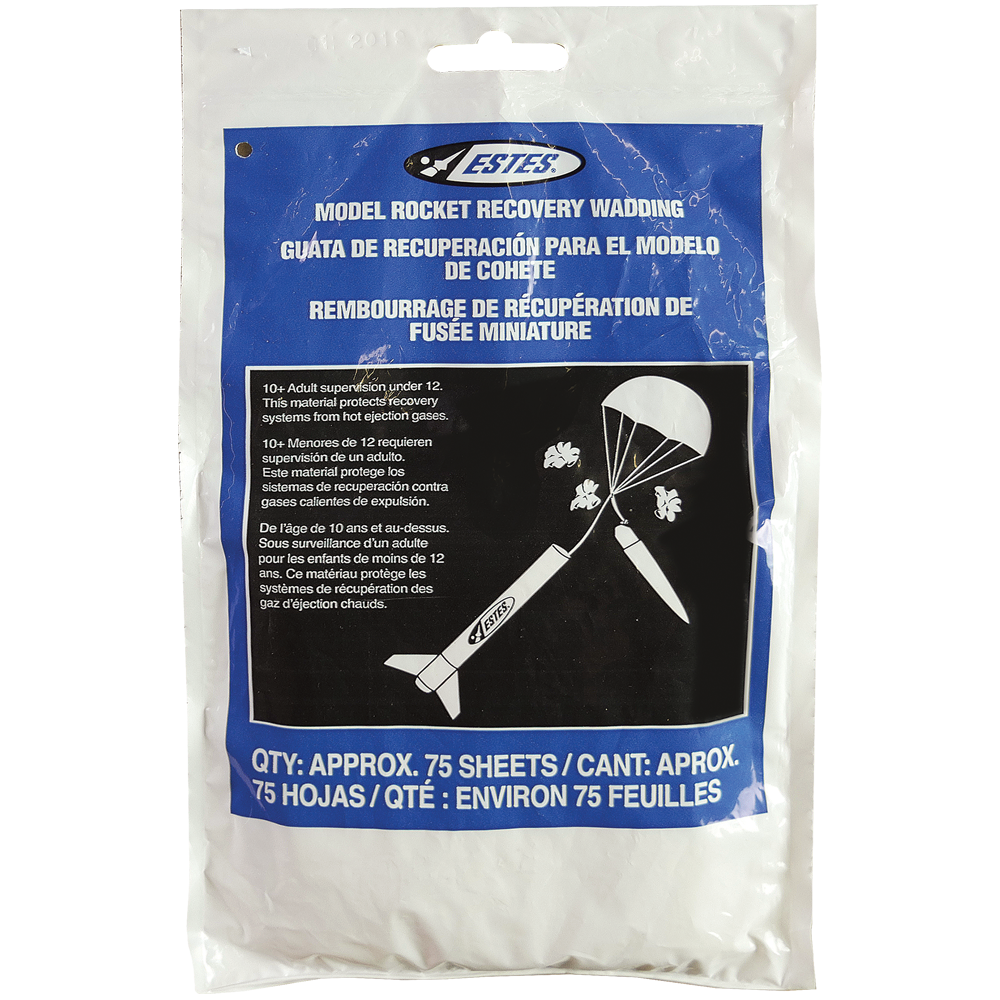 Estes Recovery Wadding (75 sq)