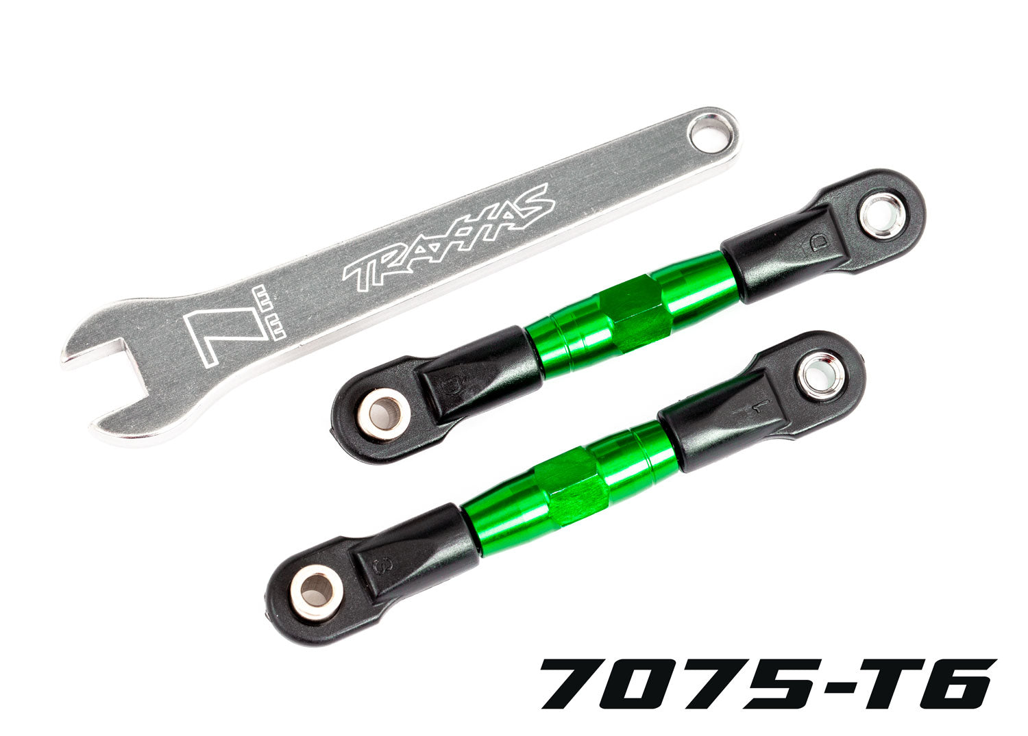 Traxxas Camber links, rear (TUBES green-anodized, 7075-T6 aluminum