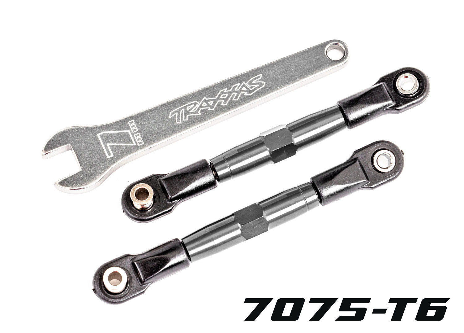 Traxxas Camber links, front (TUBES charcoal gray-anodized, 7075-T6 aluminum
