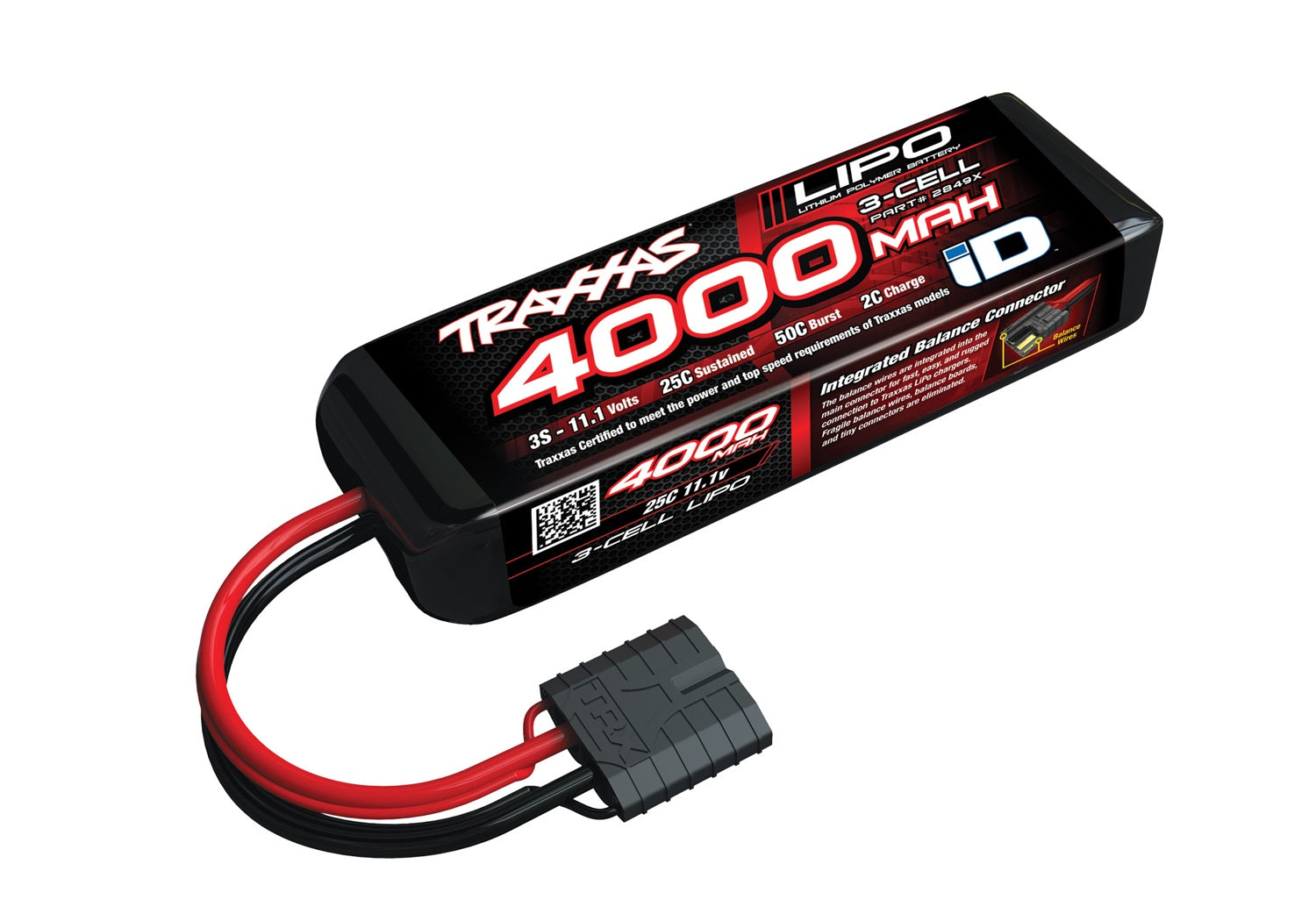 Traxxas 3S "Power Cell" 25C LiPo Battery w/iD Traxxas Connector (11.1V/4000mAh)