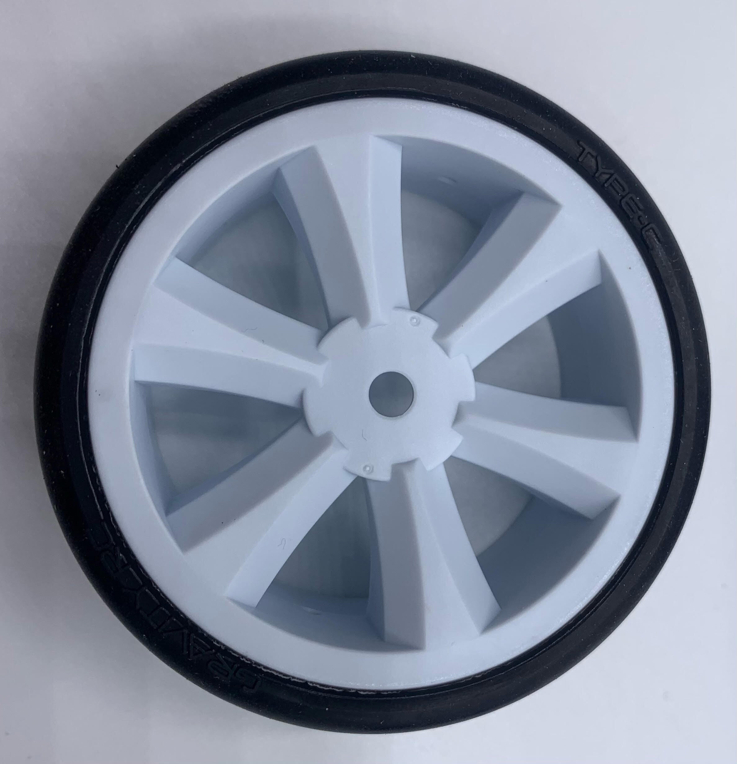 Gravity RC G-SPEC Type C Rubber touring car tires , Gravity RC Edge wheel, White (4)