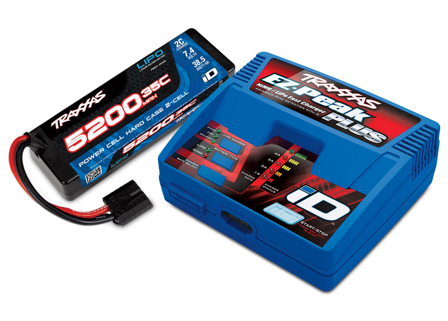 Traxxas 2s LiPo Hard Case Completer w/ EZ-Peak Charger
