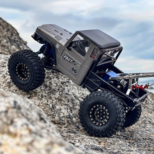 INJORA Tow Truck Crane Kit & INJS2065-360 Winch Servo For 1/18 TRX4M (Silver)