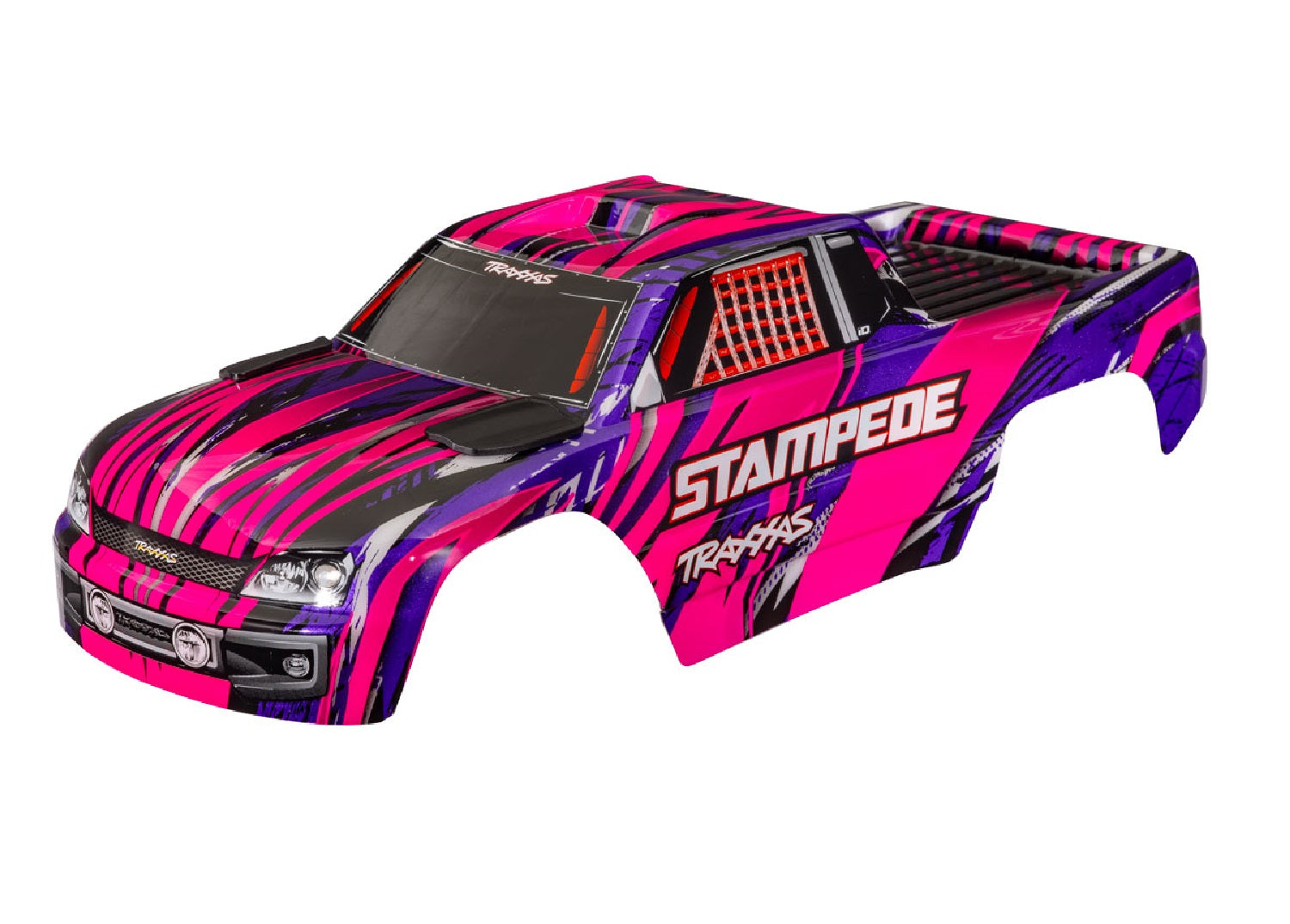 Traxxas Stampede® 1/10 2WD Pre-Painted Monster Truck Body (Pink)