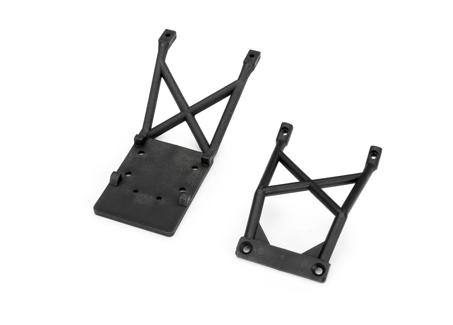 Traxxas Skid plates, front & rear (black)