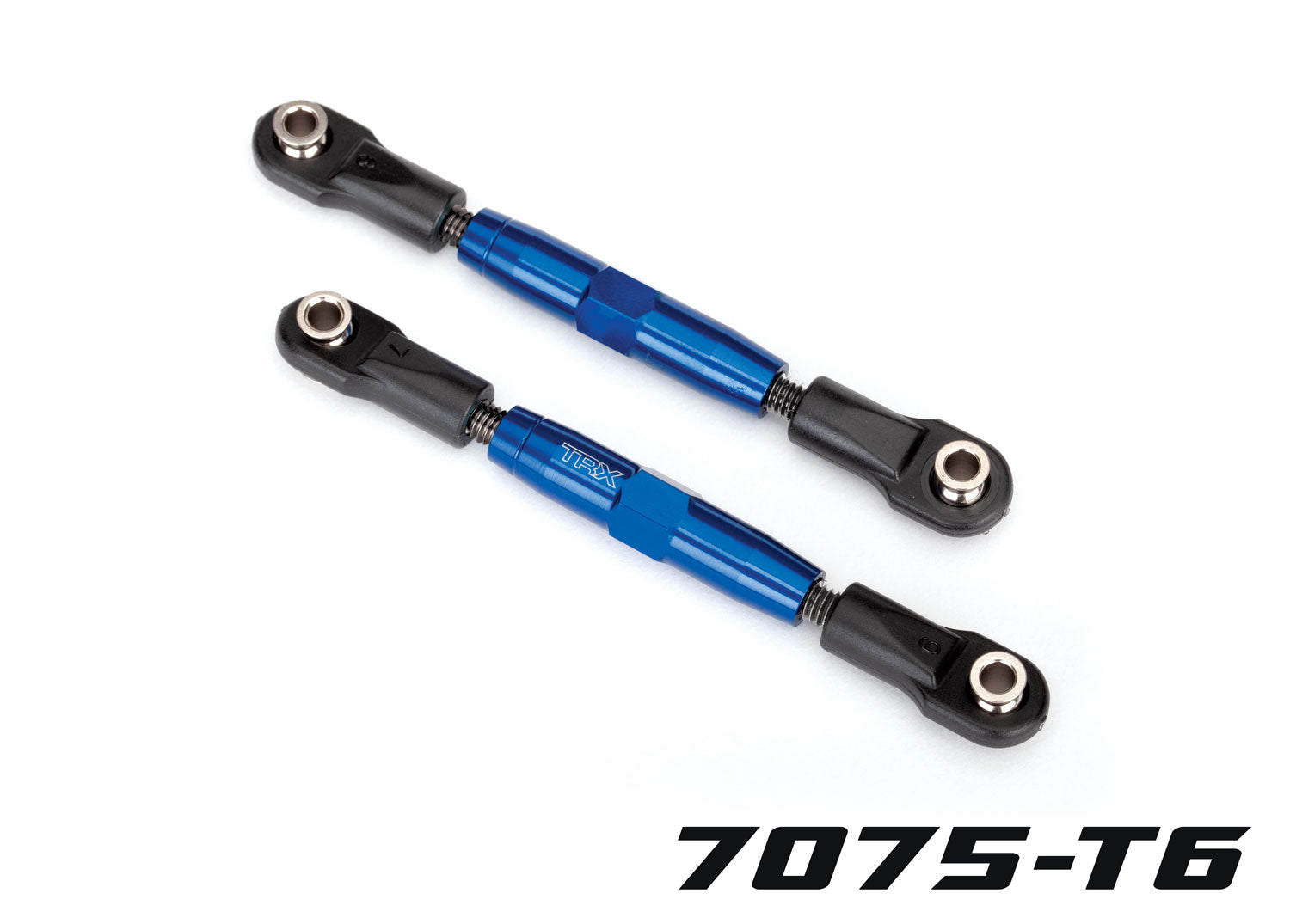 Traxxas Aluminum 49mm Camber Link Turnbuckle (Blue) (2)