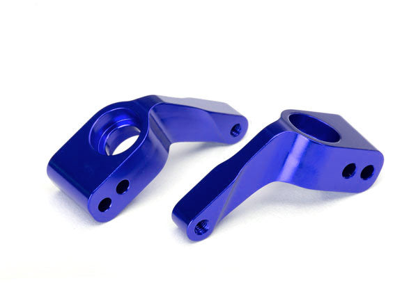 Traxxas Aluminum Stub Axle Carrier (Blue) (2)