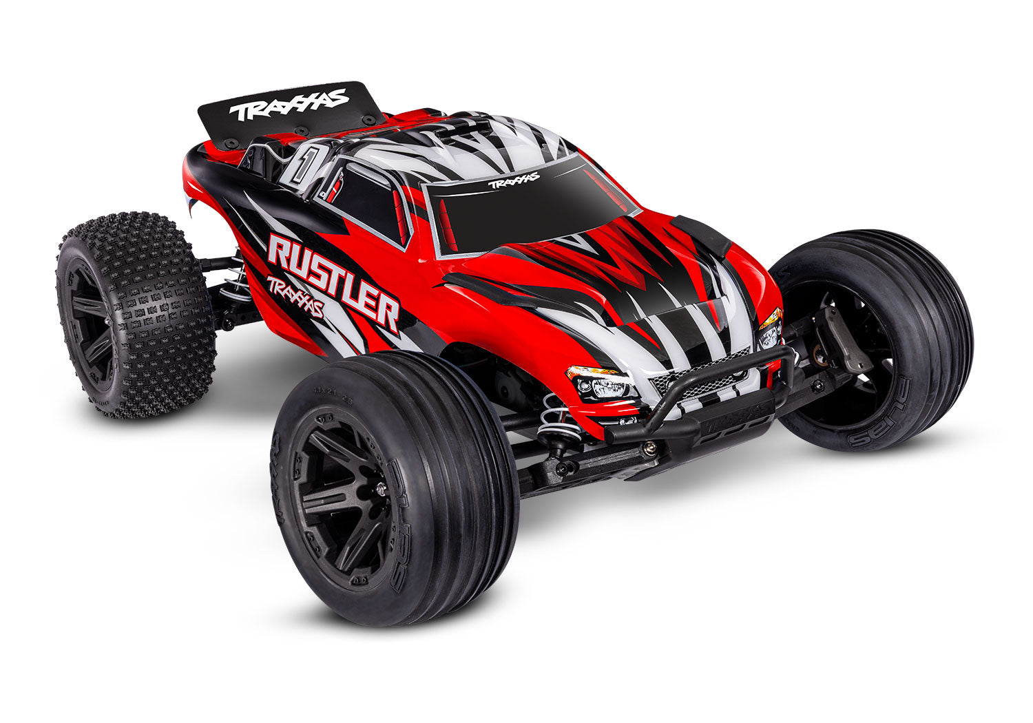 Traxxas Rustler 2WD XL-5 w/Battery (RED)