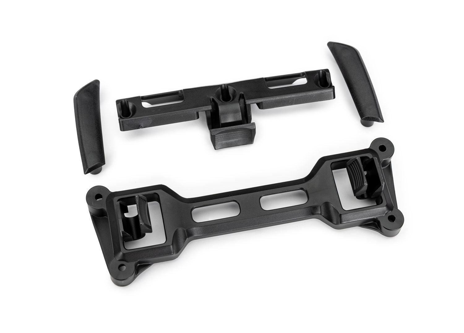 Traxxas Front and rear body latches for clipless Rustler® bodies.