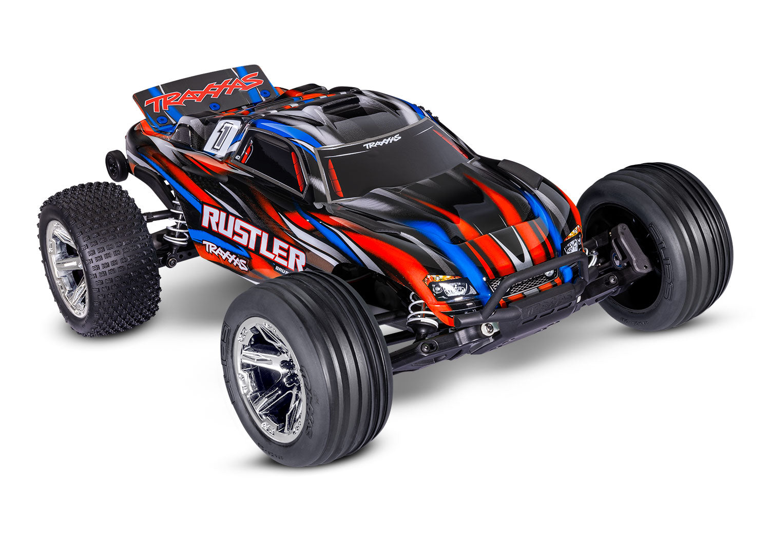 Traxxas Rustler BL-2s HD 1/10 RTR 2WD Brushless Stadium Truck (Red) w/BL-2s ESC & TQ 2.4GHz Radio
