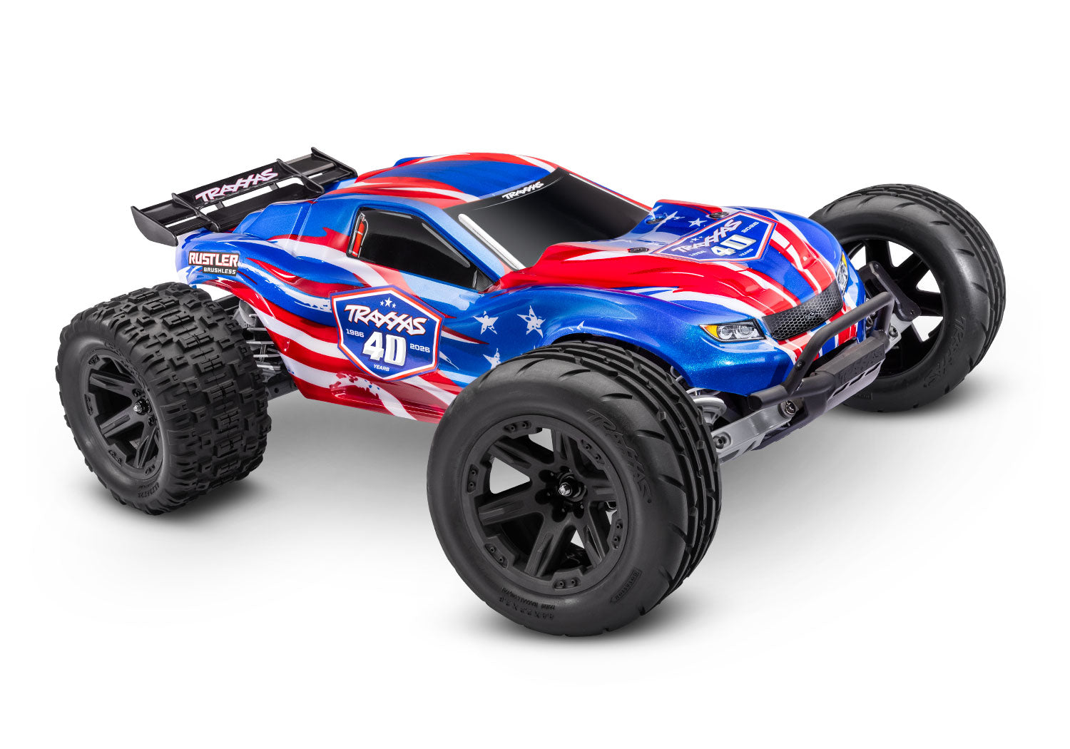 Traxxas Rustler VX3 1/10 RTR 2WD Brushless stadium truck (40TH) w/VX3 ESC, TQi™ Sport 2.4GHz Radio & TSM (Copy)