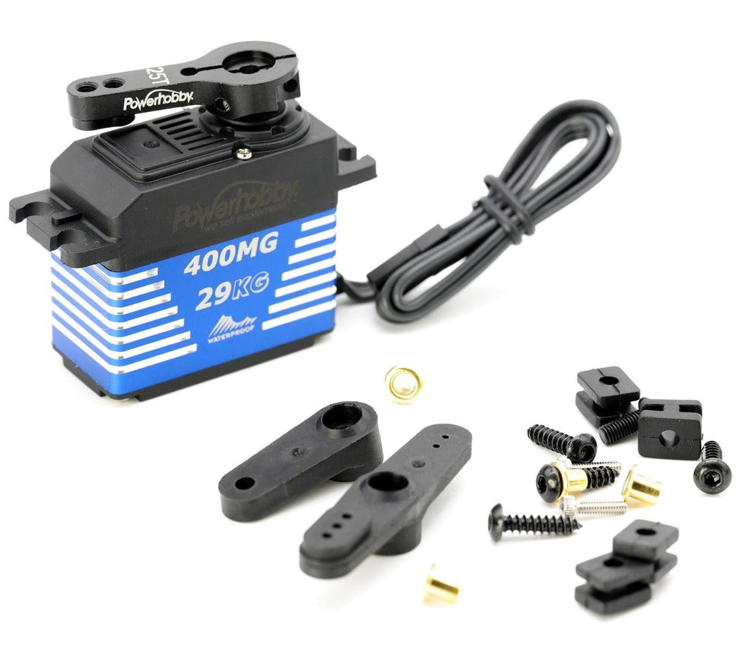 Powerhobby 400MG Waterproof High Torque Steel Gear 29KG Servo Aluminum Case