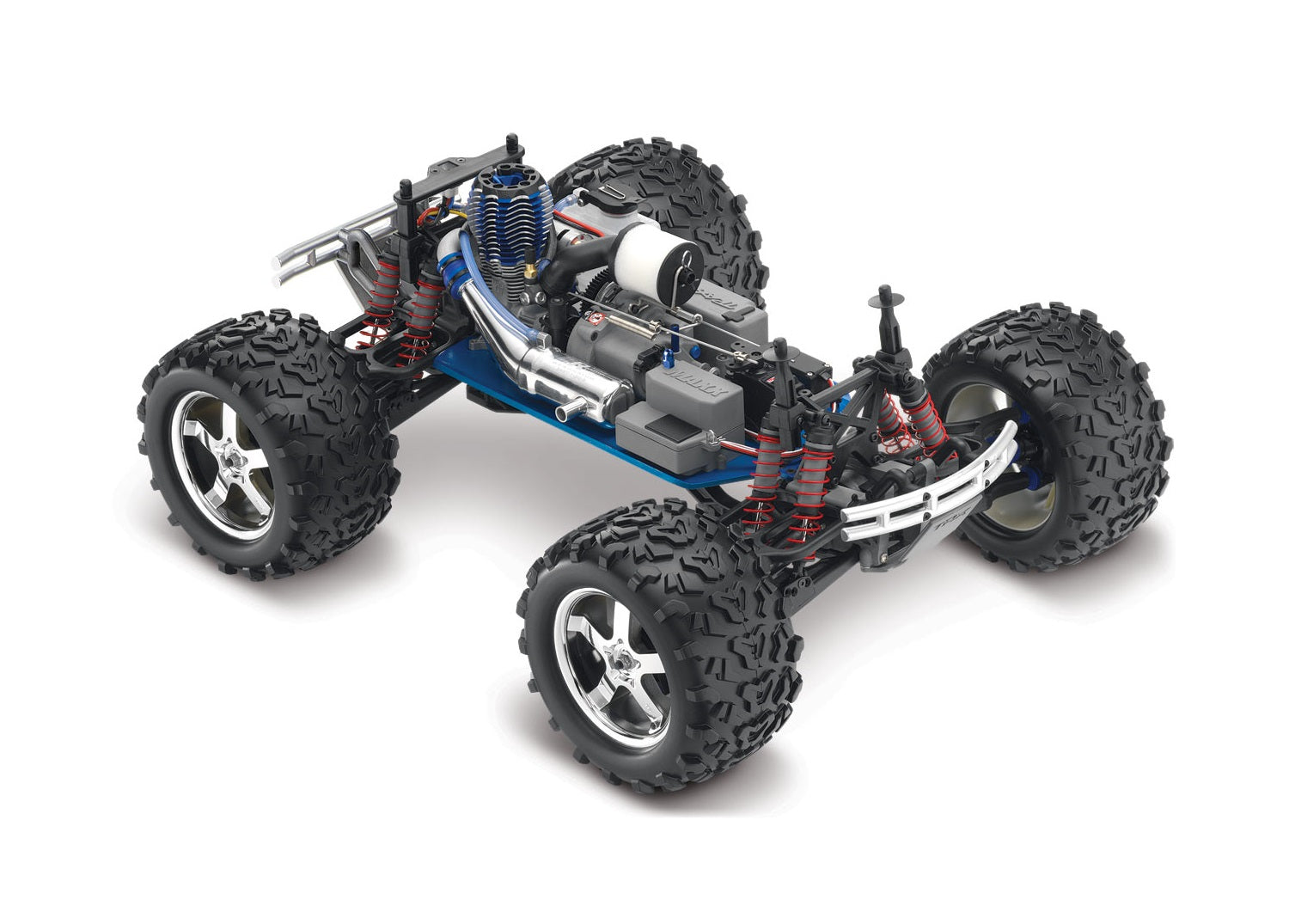 Traxxas T-Maxx 3.3 4WD RTR Nitro Monster Truck (Blue) w/TQi, TSM, Telemetry, Battery & DC Charger