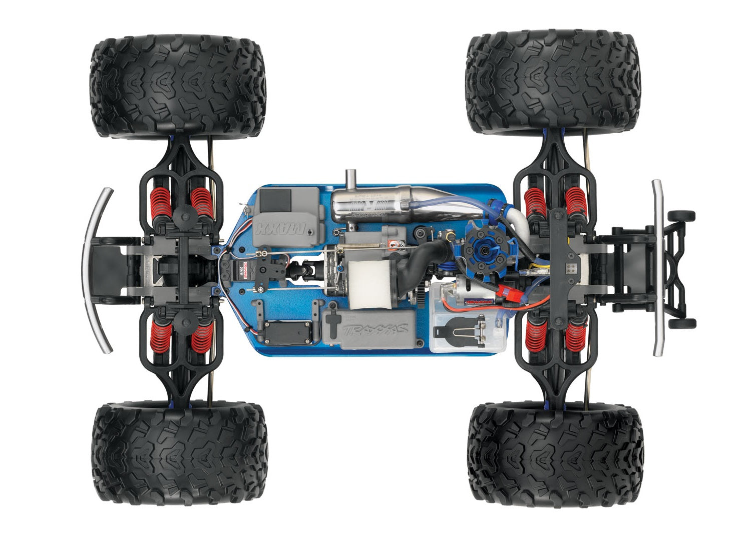 Traxxas T-Maxx 3.3 4WD RTR Nitro Monster Truck (Blue) w/TQi, TSM, Telemetry, Battery & DC Charger