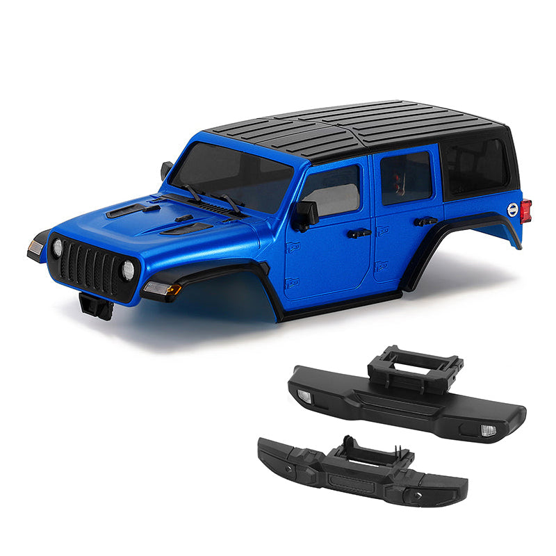 INJORA ABS Hard Top Body With Bumpers For 155mm 1/18 TRX4M (Blue)