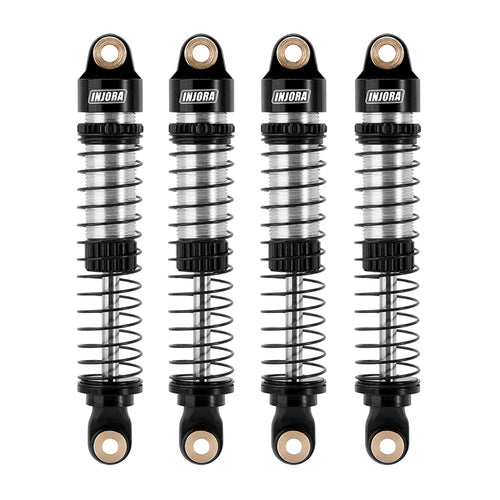 INJORA 59mm Long Threaded Oil Shocks For 1/18 TRX4M (4M-42) (Silver)