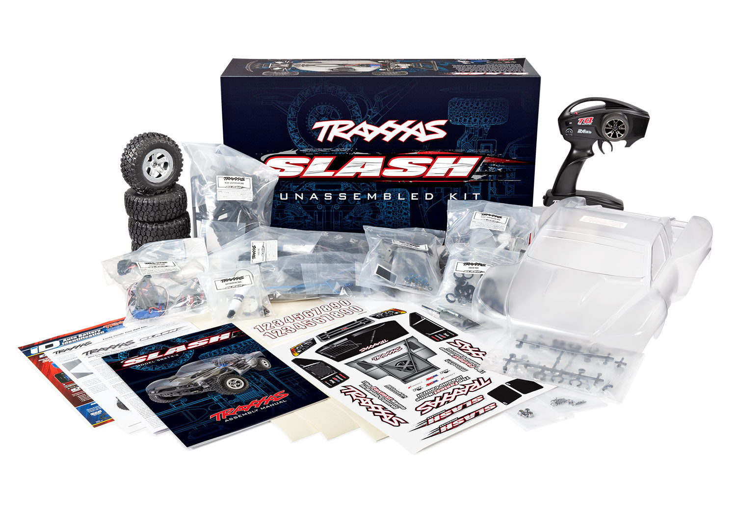 Traxxas Slash 1/10 Electric 2WD Brushless Short Course Truck Kit XL-5 ESC & TQ 2.4GHz Radio
