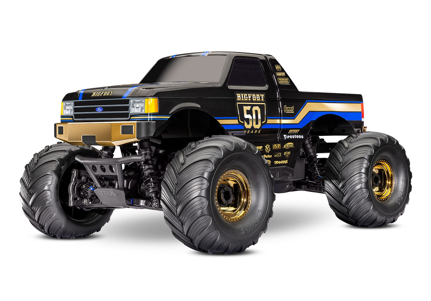 Traxxas BIGFOOT 4X4 50th BL-2s™ 1/10 RTR 4WD Brushless Monster Truck (Black)