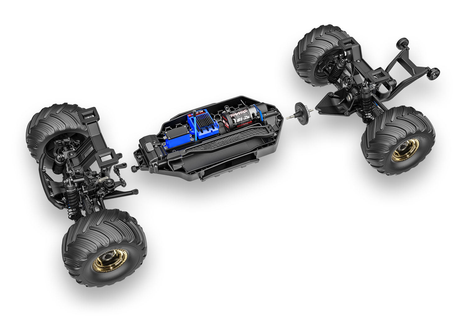 Traxxas BIGFOOT 4X4 50th BL-2s™ 1/10 RTR 4WD Brushless Monster Truck (Black)