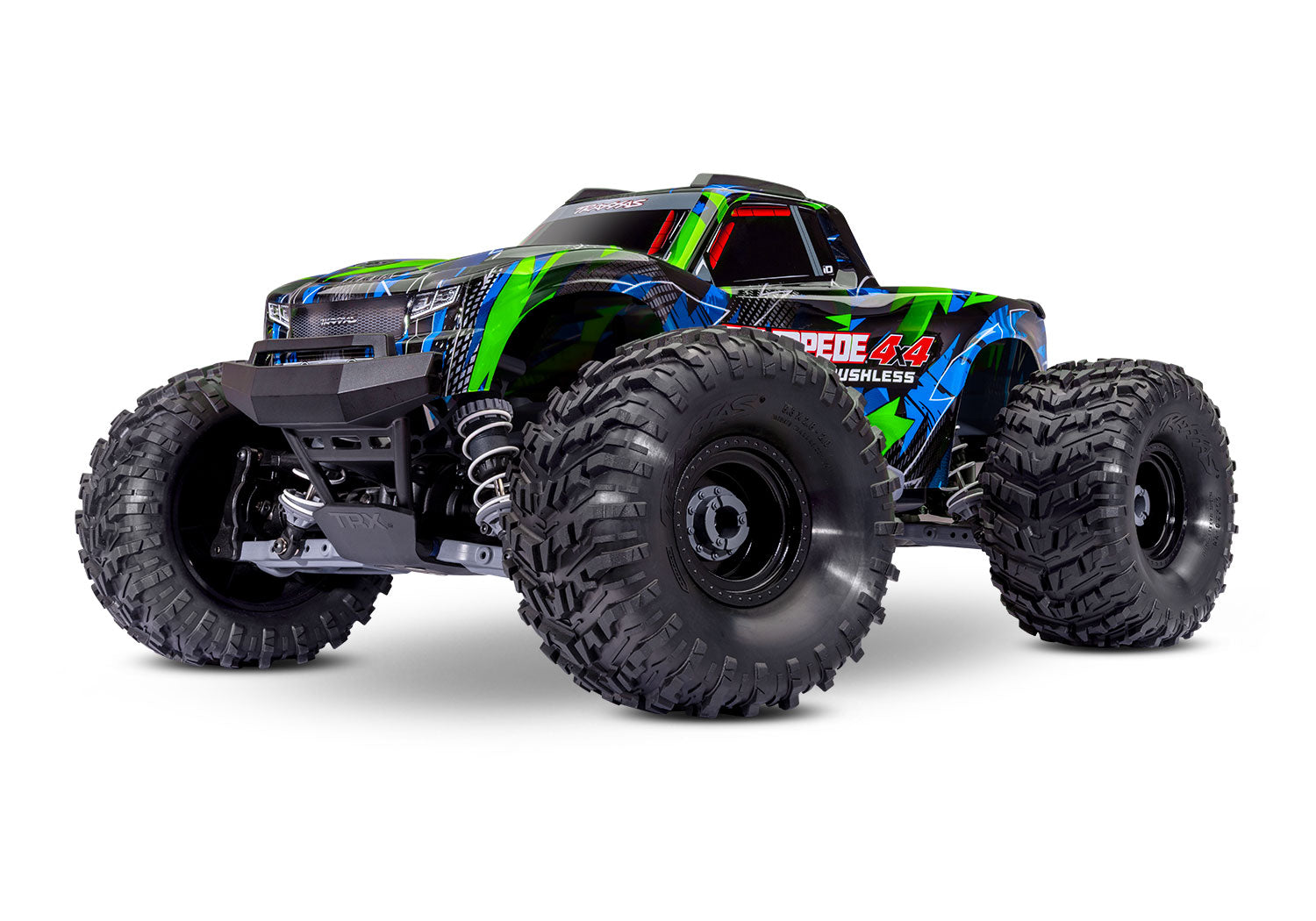 Traxxas Stampede® 4x4 VX3 1/10 RTR 4WD Brushless Monster Truck (Green) w/VX3 ESC, TQi™ Sport 2.4GHz Radio & TSM®