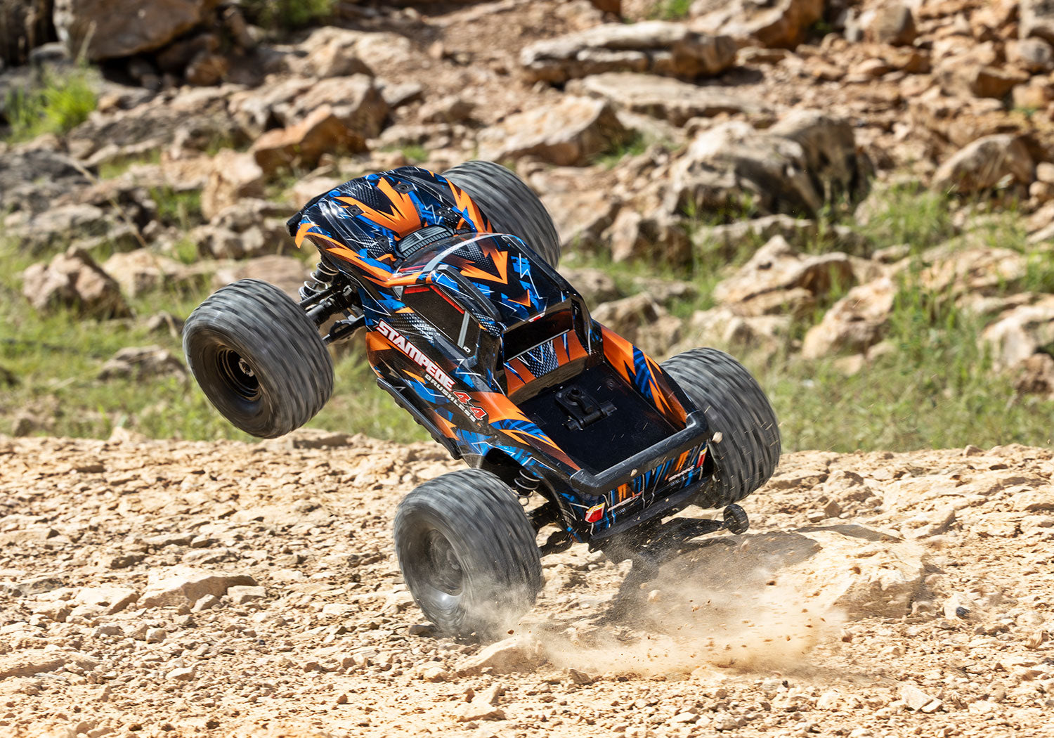 Traxxas Stampede® 4x4 VX3 1/10 RTR 4WD Brushless Monster Truck (Red) w/VX3 ESC, TQi™ Sport 2.4GHz Radio & TSM®