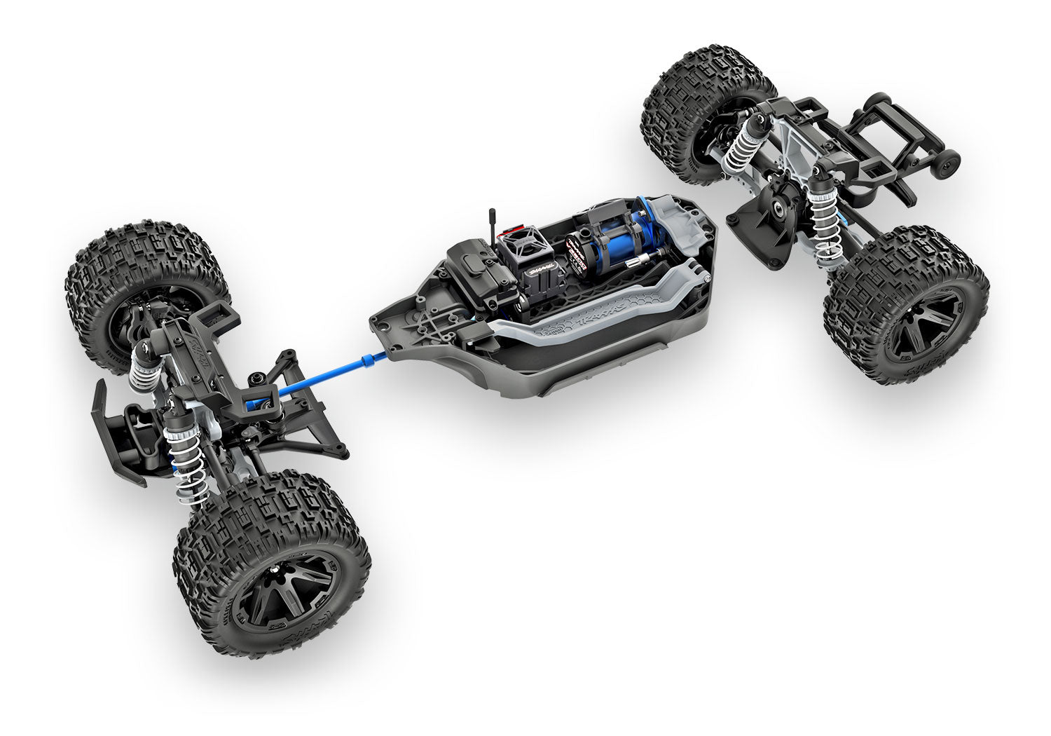 Traxxas Rustler® 4x4 VX3 1/10 RTR 4WD Brushless Stadium Truck (Blue)