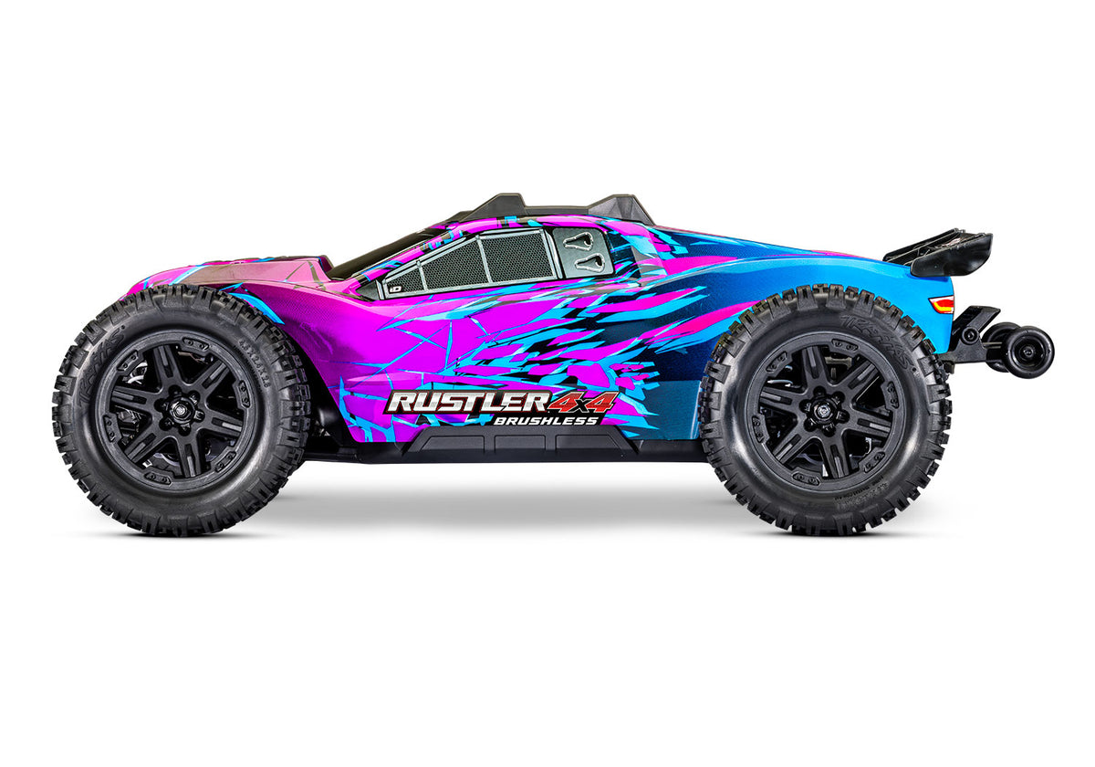 Traxxas Rustler® 4x4 VX3 1/10 RTR 4WD Brushless Stadium Truck (PURPLE)